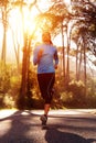 Sunrise running woman Royalty Free Stock Photo