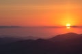 Sunrise from Sa Talaia mountain in Ibiza Spain