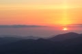 Sunrise from Sa Talaia mountain in Ibiza Spain