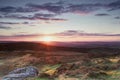 Sunrise from Saddle Tor to Teignmouth and the Sea