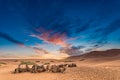 Sunrise In the Sahara desert Royalty Free Stock Photo