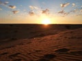 Sunrise Sahara desert Morocco Royalty Free Stock Photo