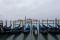 Sunrise in San Marco square, Venice, Italy. Venice Grand Canal. Architecture and landmarks of Venice Royalty Free Stock Photo