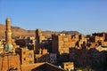 The sunrise in Sana& x27;a, Yemen Royalty Free Stock Photo
