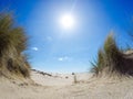 Sunrise at a sand dune