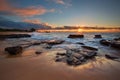 sunrise from Sandy Beach, Oahu, Hawaii Royalty Free Stock Photo