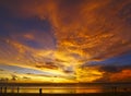 Sunrise at sanur Royalty Free Stock Photo