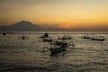 Sunrise at Sanur Sindhu Beach Royalty Free Stock Photo