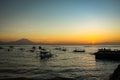 Sunrise at Sanur Sindhu Beach Royalty Free Stock Photo