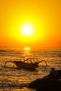 Sunrise at Sanur Sindhu Beach Royalty Free Stock Photo