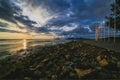 Sunrise at Saphan Hin Phuket with Many Stones