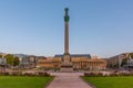 Sunrise at Schlossplatz in Stuttgart, Germany Royalty Free Stock Photo