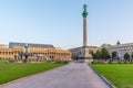 Sunrise at Schlossplatz in Stuttgart, Germany Royalty Free Stock Photo