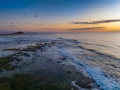 Sunrise Seascape at Flat Rock Royalty Free Stock Photo