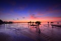 The Sunrise of Sembulang Beach-4 Batam Royalty Free Stock Photo