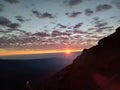 Amazing sunrise semeru mountain Indonesia Royalty Free Stock Photo