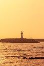 Hahyo port, located near the Soesokkak estuary, in Jeju island, Korea Royalty Free Stock Photo