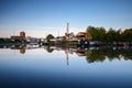 Sunrise at Sharpness Marina, Gloucestershire Royalty Free Stock Photo