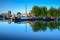 Sunrise at Sharpness Marina, Gloucestershire Royalty Free Stock Photo