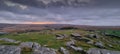 Sunrise Sheepstor Dartmoor National Park Devon uk