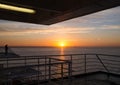 Sunrise from Ship Royalty Free Stock Photo