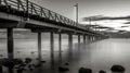 Sunrise at the Shorncliffe Pier Royalty Free Stock Photo