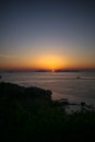 This is sunrise shot at banstarter island, dalian, China.