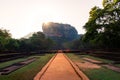 Sunrise at Sigiriya ancient rock fortress in Sri Lanka Royalty Free Stock Photo
