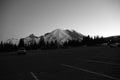 Sunrise Silhouette: Mt. Rainier from Sunrise Visitor Center, Mount Rainier National Park