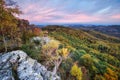 Sunrise from Sitno mountain during autumn