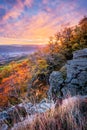 Sunrise from Sitno mountain during autumn