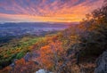 Sunrise from Sitno mountain during autumn