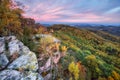 Sunrise from Sitno mountain during autumn