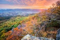 Sunrise from Sitno mountain during autumn