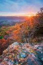 Sunrise from Sitno mountain during autumn