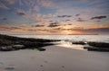 Sunrise skies at Chinamans Beach Jervis Bay Royalty Free Stock Photo