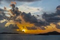 Sunrise skies over Torres Straits Islands Archipelago, Australia Royalty Free Stock Photo