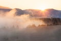 Sunrise at Smoky Mountains. Great Smoky Mountains National Park Royalty Free Stock Photo