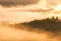 Sunrise at Smoky Mountains. Great Smoky Mountains National Park Royalty Free Stock Photo