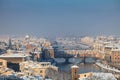 Sunrise in snowy Firenze