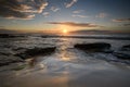 Sunrise at South Cronulla Beach in Sydney Royalty Free Stock Photo
