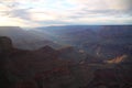 The sunrise on the south rim of the Grand Canyon National Park