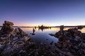 Sunrise from the South Tufa Area in Mono Lake. Royalty Free Stock Photo