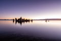 Sunrise from the South Tufa Area in Mono Lake. Royalty Free Stock Photo
