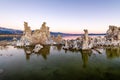 Sunrise from the South Tufa Area in Mono Lake. Royalty Free Stock Photo