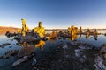 Sunrise from the South Tufa Area in Mono Lake. Royalty Free Stock Photo