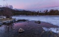 Sunrise on Sprague Lake in Rocky Mountain National park Royalty Free Stock Photo