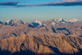 Sunrise from Stok Kangri - Magnificient view to Himalayas Royalty Free Stock Photo