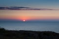 Sunrise at Stone coast - Kamen bryag Bulgaria Royalty Free Stock Photo