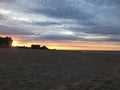 Sunrise in Summer at Coney Island in Brooklyn, New York, NY. Royalty Free Stock Photo